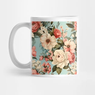 Shabby Chic Flowers Pattern 25 Mug